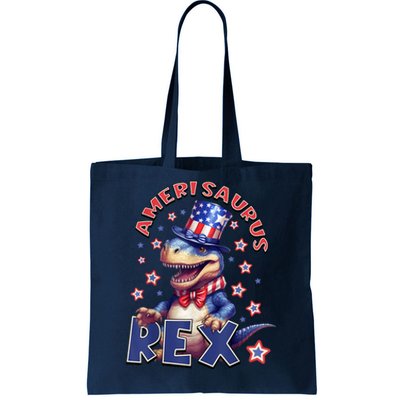 Dinosaur 4th Of July Amerisaurus T Rex Tote Bag