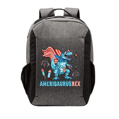 Dinosaur 4th Of July Dinosaur Amerisaurus T Rex Funny Vector Backpack