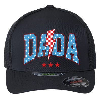 Dada 4th Of July Usa Festive Flexfit Unipanel Trucker Cap