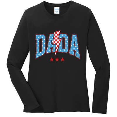 Dada 4th Of July Usa Festive Ladies Long Sleeve Shirt