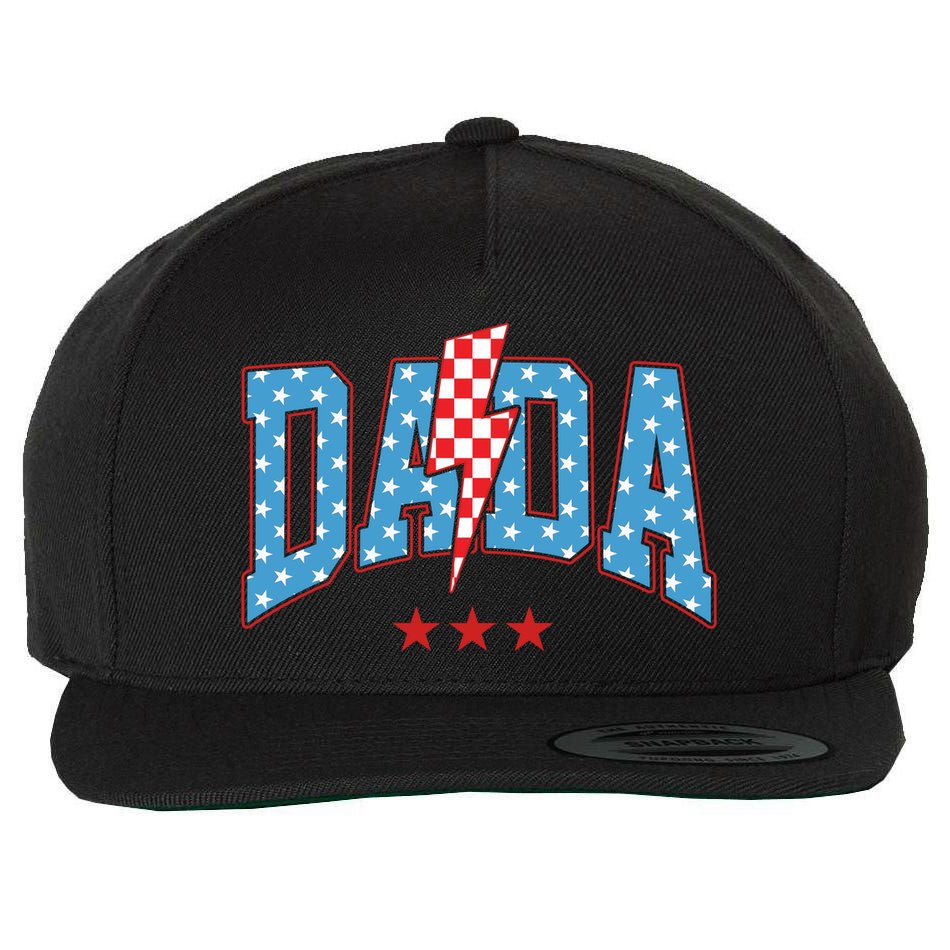 Dada 4th Of July Usa Festive Wool Snapback Cap