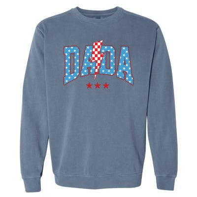 Dada 4th Of July Usa Festive Garment-Dyed Sweatshirt