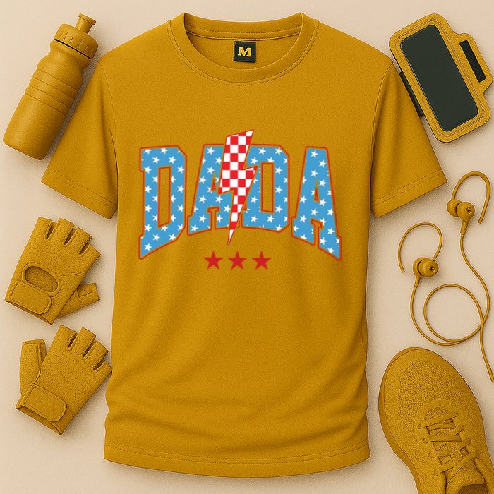 Dada 4th Of July Usa Festive Cooling Performance Crew T-Shirt
