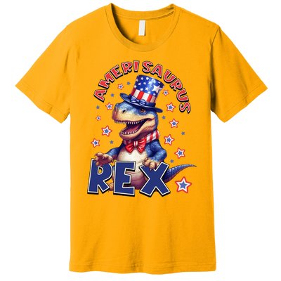 Dinosaur 4th Of July Amerisaurus T Rex Premium T-Shirt