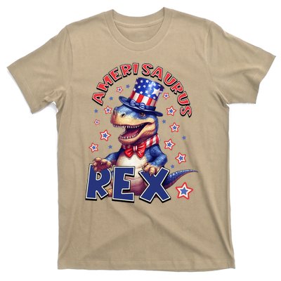 Dinosaur 4th Of July Amerisaurus T Rex T-Shirt