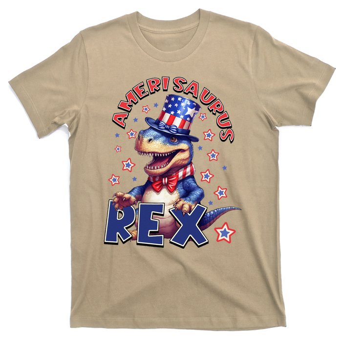 Dinosaur 4th Of July Amerisaurus T Rex T-Shirt