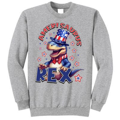 Dinosaur 4th Of July Amerisaurus T Rex Sweatshirt