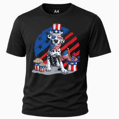 Dalmatian 4th Of July American Sunglasses Dog Puppy Usa Gift Performance Shirt