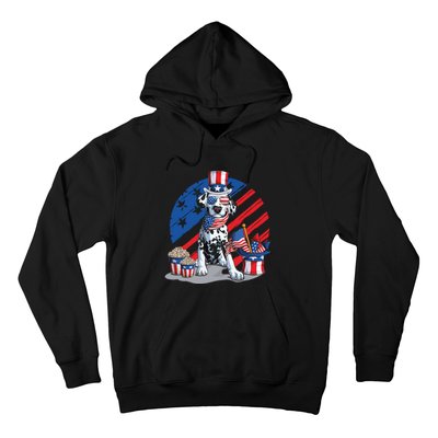 Dalmatian 4th Of July American Sunglasses Dog Puppy Usa Gift Hoodie