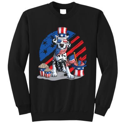 Dalmatian 4th Of July American Sunglasses Dog Puppy Usa Gift Sweatshirt