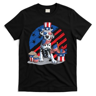Dalmatian 4th Of July American Sunglasses Dog Puppy Usa Gift T-Shirt
