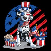 Dalmatian 4th Of July American Sunglasses Dog Puppy Usa Gift Bucket Hat