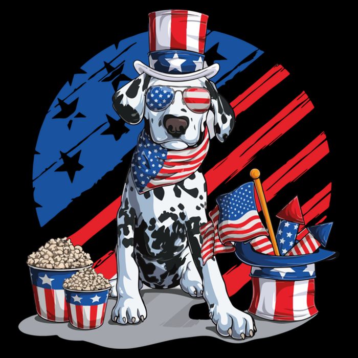 Dalmatian 4th Of July American Sunglasses Dog Puppy Usa Gift Bucket Hat