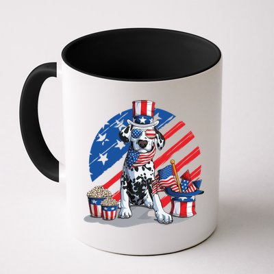 Dalmatian 4th Of July American Sunglasses Dog Puppy Usa Gift Mug