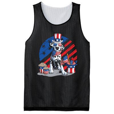 Dalmatian 4th Of July American Sunglasses Dog Puppy Usa Gift Mesh Reversible Basketball Jersey Tank