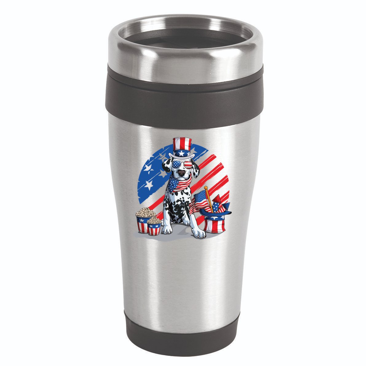 Dalmatian 4th Of July American Sunglasses Dog Puppy Usa Gift 16oz Travel Tumbler