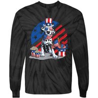 Dalmatian 4th Of July American Sunglasses Dog Puppy Usa Gift Tie-Dye Long Sleeve Shirt