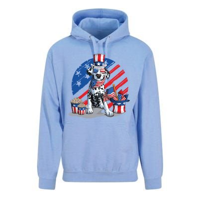 Dalmatian 4th Of July American Sunglasses Dog Puppy Usa Gift Unisex Surf Hoodie