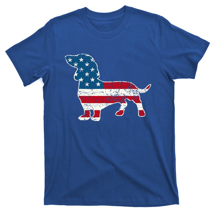 Dachshund 4th Of July American Flag Dog Lovers T-Shirt