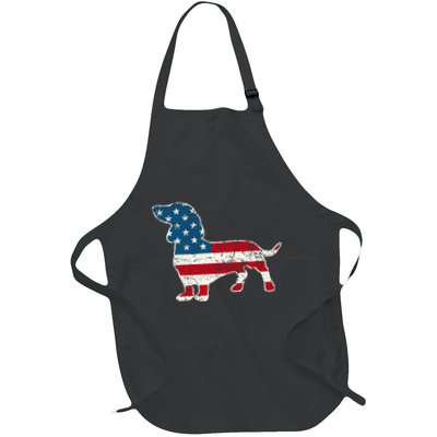 Dachshund 4th Of July American Flag Dog Lovers Apron
