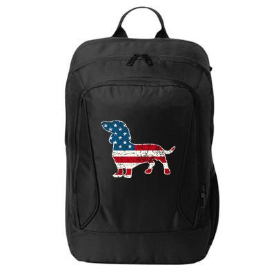 Dachshund 4th Of July American Flag Dog Lovers City Backpack