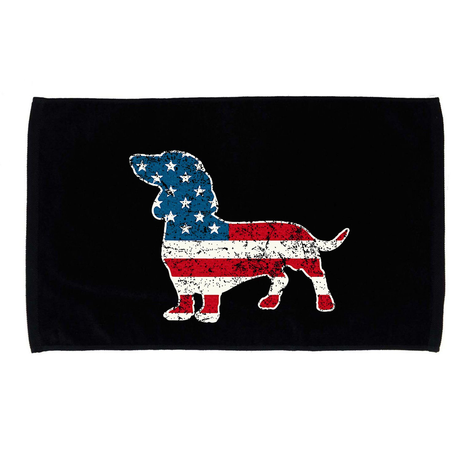 Dachshund 4th Of July American Flag Dog Lovers Microfiber Hand Towel