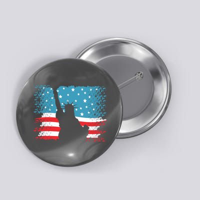 Distressed 4th Of July Liberty Flag Button