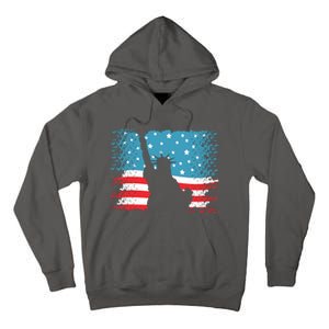 Distressed 4th Of July Liberty Flag Tall Hoodie