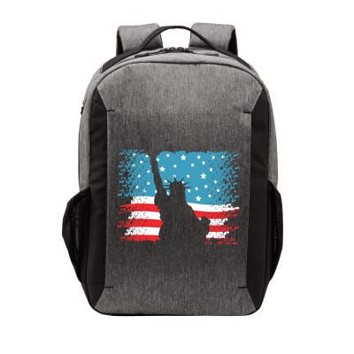Distressed 4th Of July Liberty Flag Vector Backpack