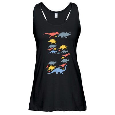 Dinosaur 5th Birthday For 5 Year Old Ladies Essential Flowy Tank