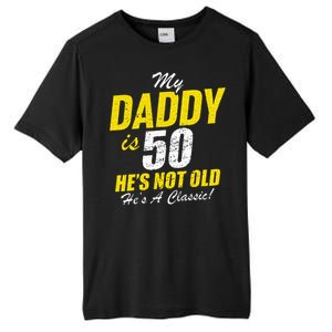 Daddy 50th Birthday Dad 50 Tall Fusion ChromaSoft Performance T-Shirt