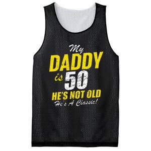 Daddy 50th Birthday Dad 50 Mesh Reversible Basketball Jersey Tank