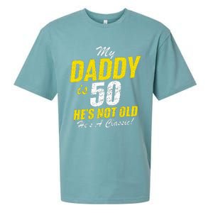 Daddy 50th Birthday Dad 50 Sueded Cloud Jersey T-Shirt