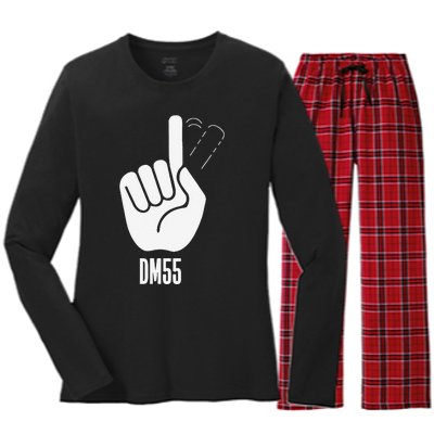 Dm 55 Honor Dikembe Dm 55 For Fan Women's Long Sleeve Flannel Pajama Set 