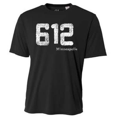 Distressed 612 Area Code Minneapolis Minnesota Cooling Performance Crew T-Shirt