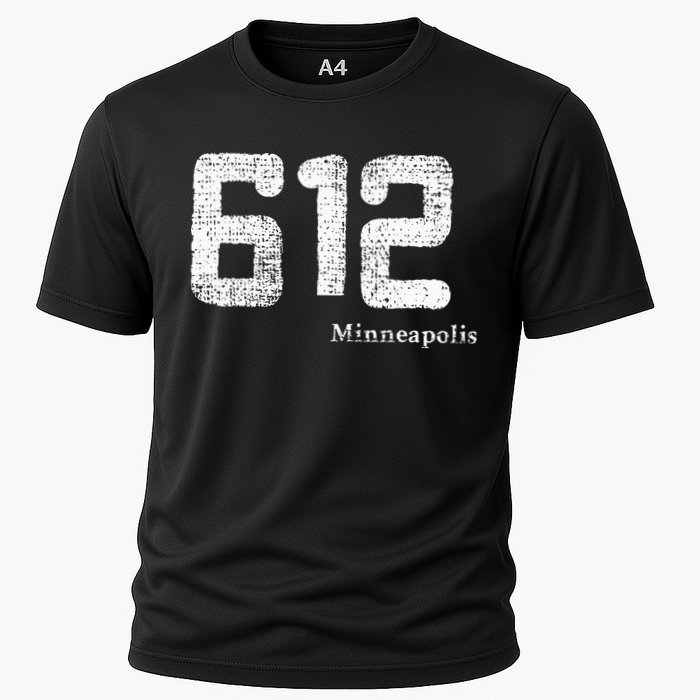 Distressed 612 Area Code Minneapolis Minnesota Performance Shirt
