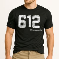 Distressed 612 Area Code Minneapolis Minnesota Performance Shirt