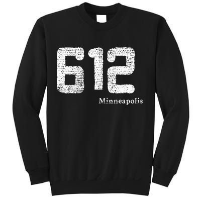 Distressed 612 Area Code Minneapolis Minnesota Sweatshirt