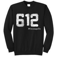 Distressed 612 Area Code Minneapolis Minnesota Sweatshirt