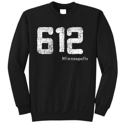 Distressed 612 Area Code Minneapolis Minnesota Sweatshirt