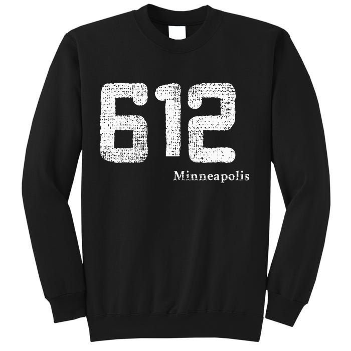Distressed 612 Area Code Minneapolis Minnesota Sweatshirt