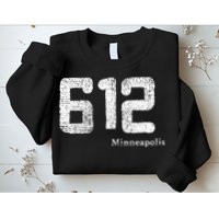 Distressed 612 Area Code Minneapolis Minnesota Sweatshirt
