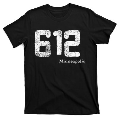 Distressed 612 Area Code Minneapolis Minnesota T-Shirt