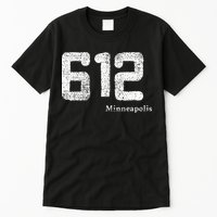 Distressed 612 Area Code Minneapolis Minnesota Tall T-Shirt