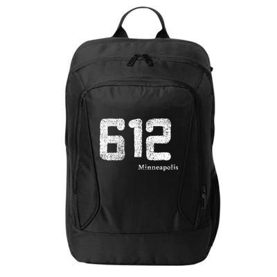 Distressed 612 Area Code Minneapolis Minnesota City Backpack