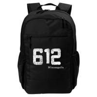 Distressed 612 Area Code Minneapolis Minnesota Backpack