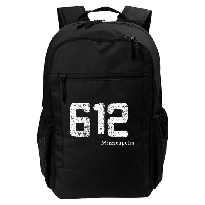 Distressed 612 Area Code Minneapolis Minnesota Backpack