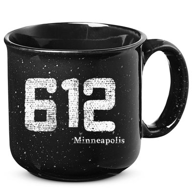 Distressed 612 Area Code Minneapolis Minnesota 15oz Campfire Ceramic Mug