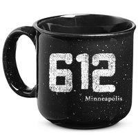 Distressed 612 Area Code Minneapolis Minnesota 15oz Campfire Ceramic Mug