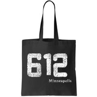 Distressed 612 Area Code Minneapolis Minnesota Bag
